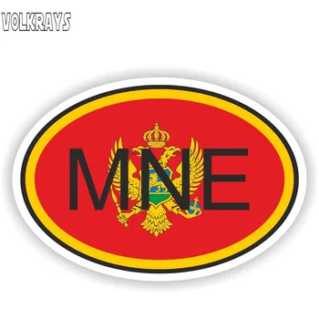 

Volkrays Creative Car Sticker Montenegro Country Code Accessories Reflective Waterproof Sunscreen Funny Vinyl Decal,9cm*14cm