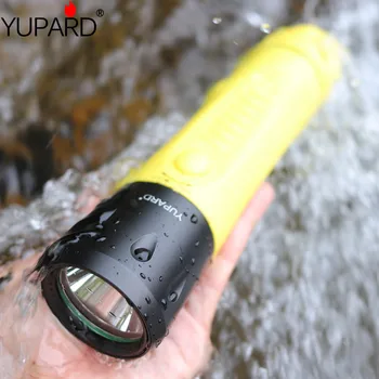 

YUPARD CREExmL2 LED 80M underwater light Built-in battery professional diving flashlight torch charge flashlight led flashlights