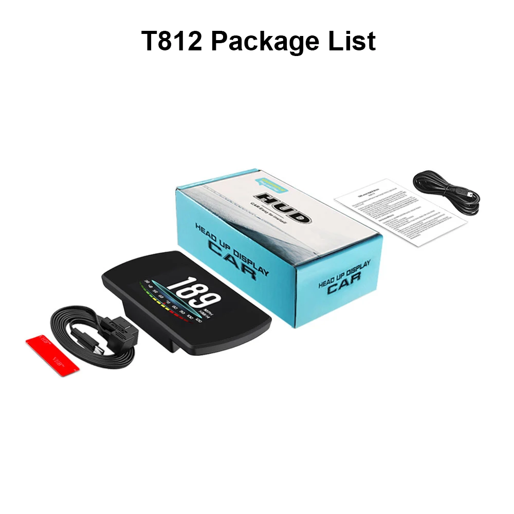 On-board Computer OBD Car Electronics HUD Display GPS Digital Speedometer OBD2+GPS Dual Mode Temperature Fuel Fault Code Clear