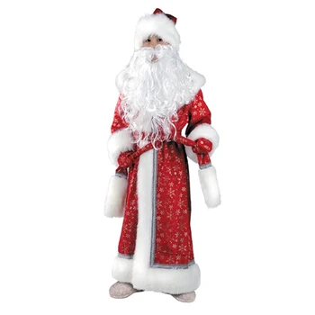 

Carnival costume "Santa Claus", plush, coat, mittens, hat, p. 32, height 128 cm