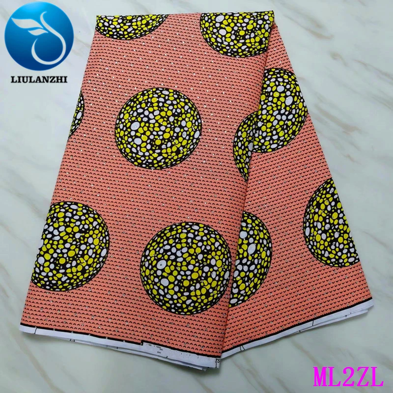 Воск liulanzhi африканская ткань новейший стиль Анкара воск настоящая ткань воск принты ткань с камнями для женщин ML2ZL34-ML2ZL64 - Цвет: ML2ZL54