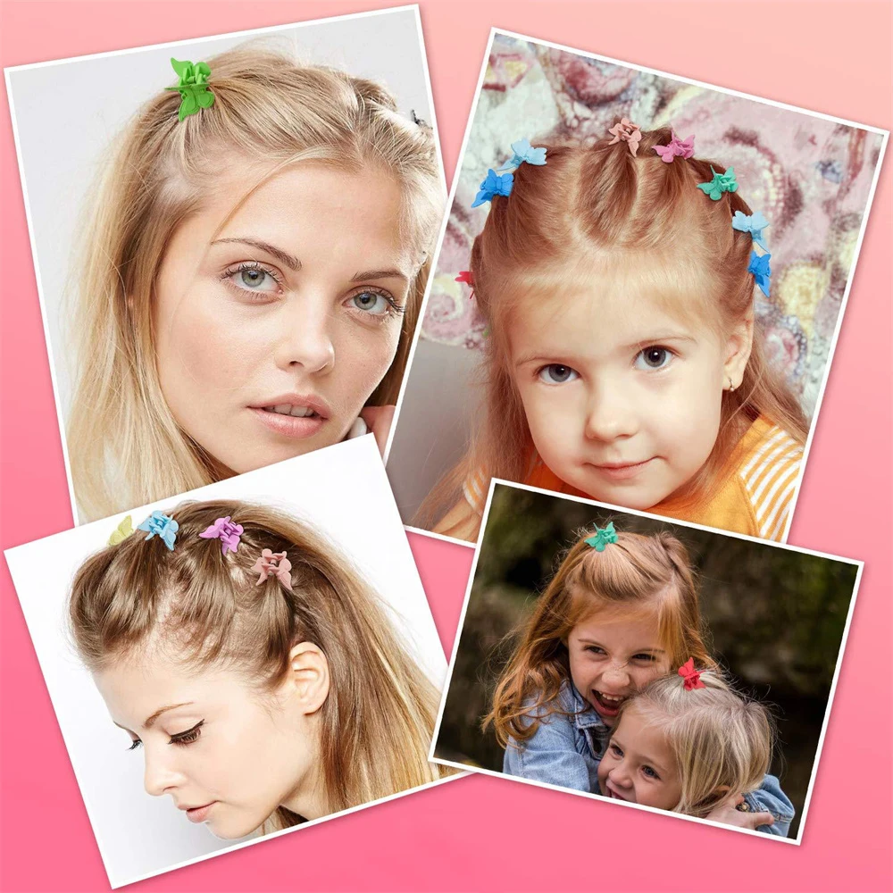 thumbnail image 3 of Bonitas pinzas para el pelo con forma de mariposa de varios colores para niña, mini pinzas para el pelo, pasadores, pinzas para el pelo, bonitos accesorios para el pelo, regalo, 3 of 6