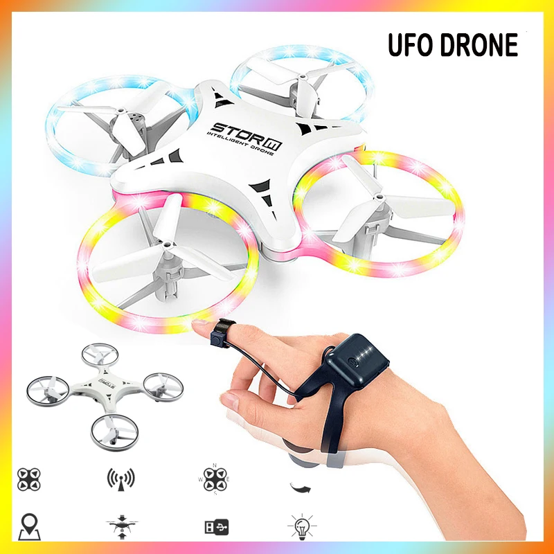 

RC Drone UFO toys Watch Gesture Flying ball Helicopter Hand Infrared Electronic Quadcopter Interactive Induction dron Kids toys