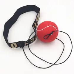 Бой боксерский мяч оборудование с повязкой на голову тренировка скорости рефлексов бокс Красный