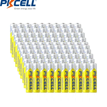 

100PCS PKCELL battery aaa 1000mah nimh AAA Rechargeable battery 1.2v NIMH batteries 10.5x44.5mm