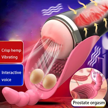 Sex Toys For Men Deep Throat Oral Sex Masturbators With Voice Suction Pocket Pussy Masturbator Blowjob Machine Adult Sexual Toy 2