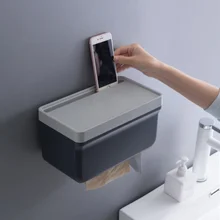 Многофункциональная Водонепроницаемая коробка для салфеток, держатель для туалетной бумаги, Настенная коробка для хранения салфеток, диспенсер для салфеток, Органайзер
