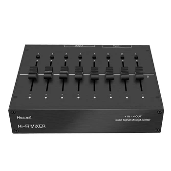 

Top Deals Heareal o Signal Splitter, Mixer, Pre-Amp, 4 Input and 4 Output Independent Volume Switch, Amplification and Conve