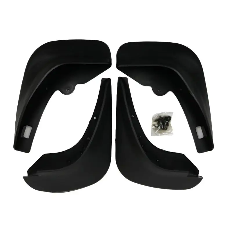 4 шт Брызговики для Ford/Focus 2 MK2 MK2.5 Брызговики Седан 2005-2011 передние брызговики автомобиля - Цвет: Черный