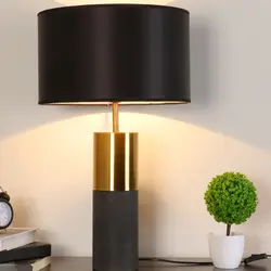Индивидуальный Светодиодный настольный светильник, простая лампа, цементная основа, абажур, Современная дизайнерская модель, комната