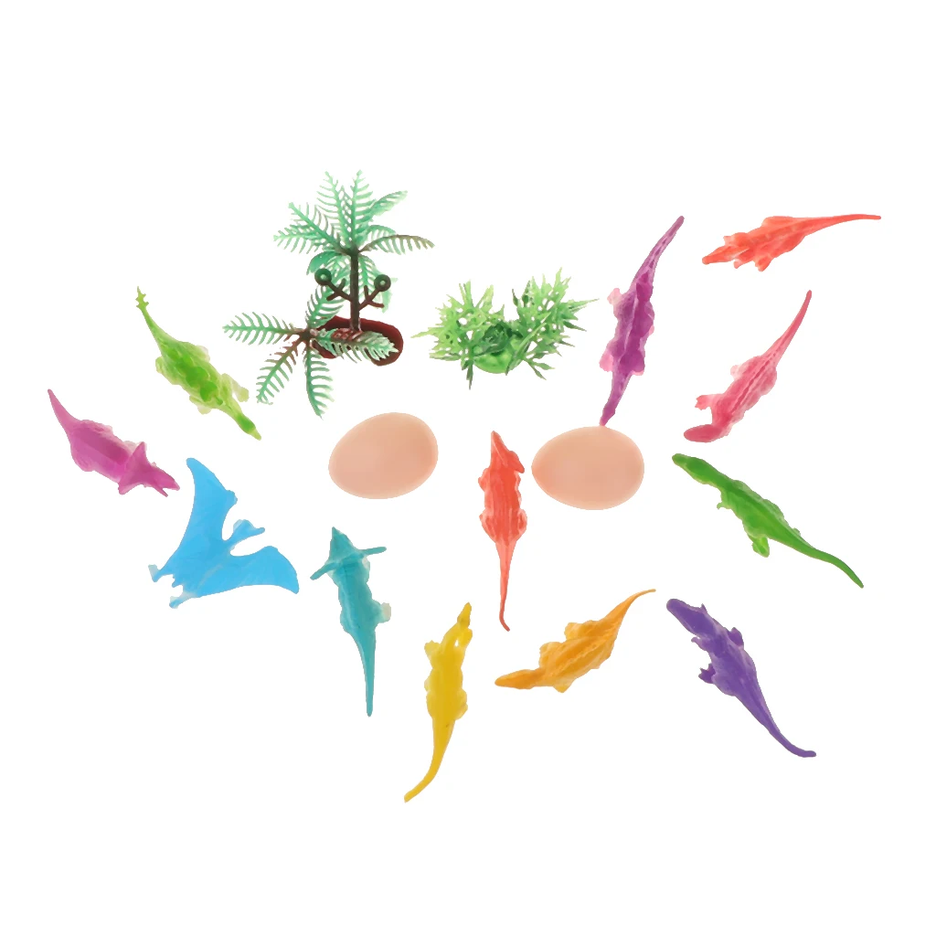 12pcs/set Children Imaginative Dinosaur Toy Plastic Action Figure Learning Resources For Small Kids
