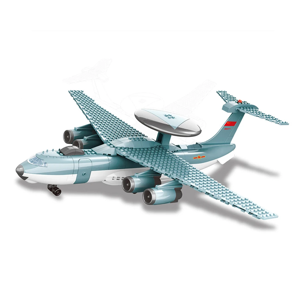 

WANGE jx004 199pcs military air plane passenger airport awacs air marshals building block Toys For Children