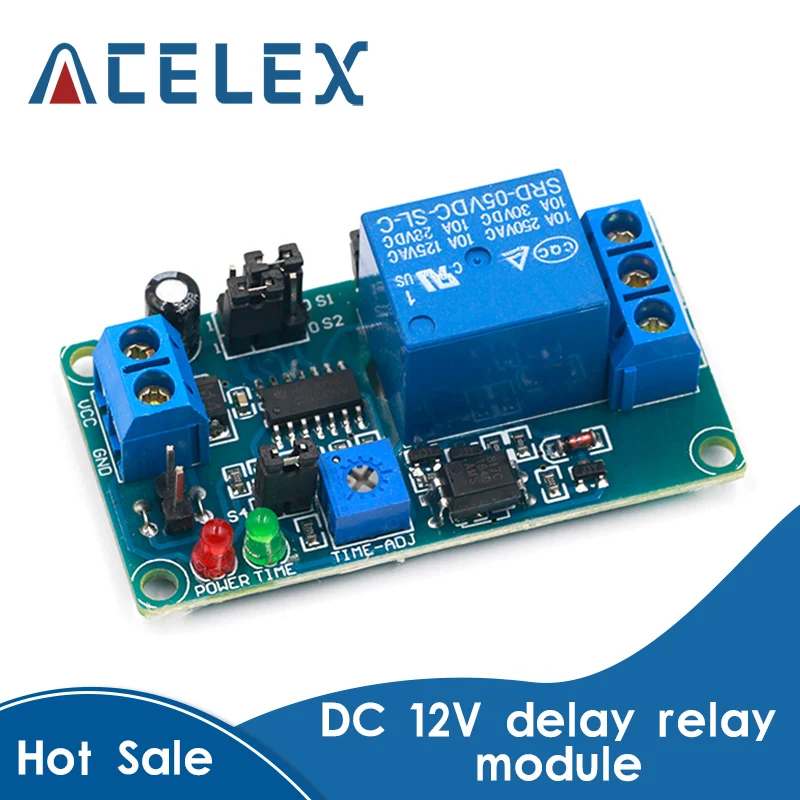 DC 12 V 5V zaman geciktirme rölesi modülü gecikme açma/gecikme kapalı röle anahtar modülü zamanlayıcı DC 12 V Volt zaman röleleri kurulu