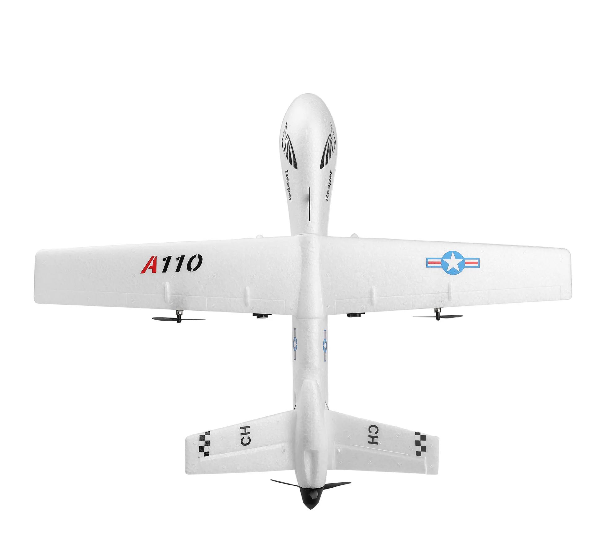 Weili XK A110-Predator MQ-9 трехканальный фиксированный пульт дистанционного управления планер DIY Сборная модель самолета игрушка