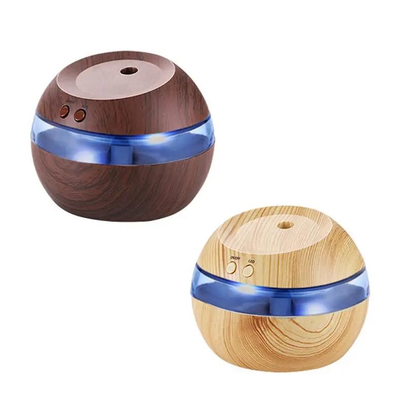 

Mini Pure Humidifier 300ml Wood Grain USB Charging essential Oil Diffusers room