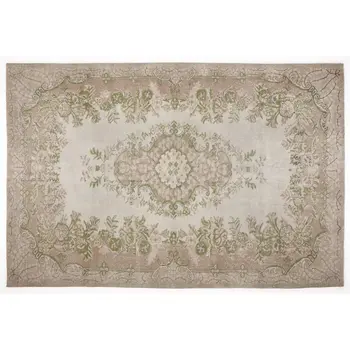 

Handmade Beige Vintage English English Area Rug 194x292 Cm-6'4''X9'7''