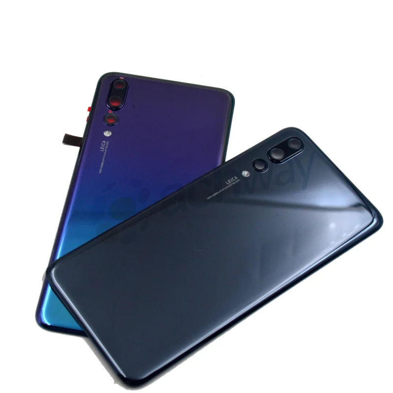 Задняя стеклянная панель для Huawei P20 Pro крышка аккумулятора с объективом камеры