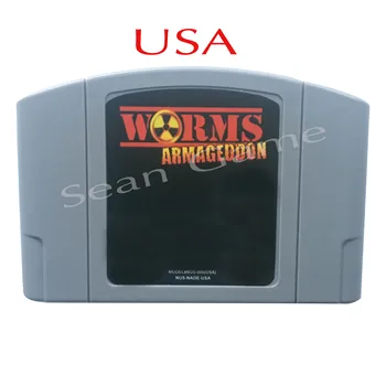 

High USA PAL Quality Customer Cartridge Worms Armageddon Card for 64 Bit Video Game Console