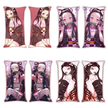 

Anime Pillows Demon Slayer Kimetsu No Yaiba Kamado Nezuko Double Sided Pillow Cosplay Cartoon Adults Child Unisex Bolster