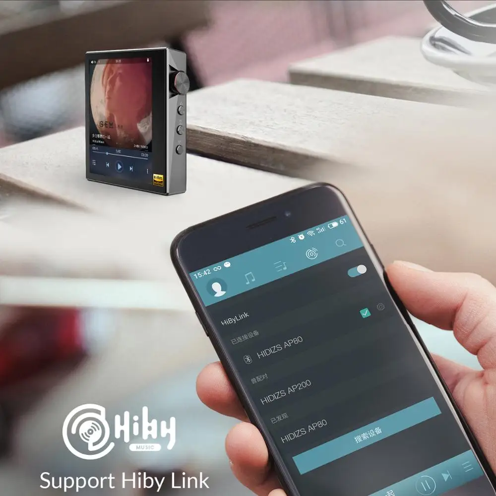 Hi Fi MP3 плеер Hidizs AP80 портативный сенсорный экран спортивный музыкальный Bluetooth FLAC LDAC