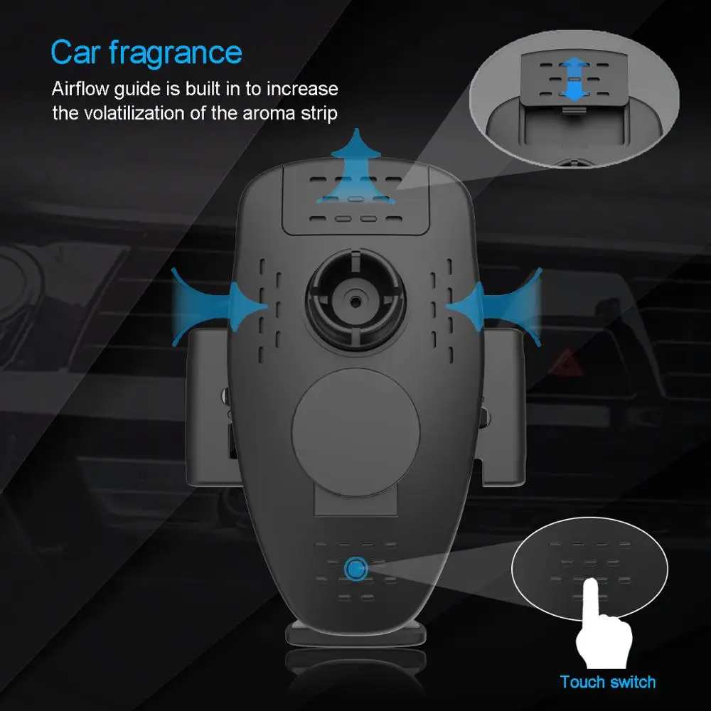 Suntaiho автоматическое гравитационное 10 Вт автомобильное беспроводное зарядное устройство для IPhone 11 быстрое зарядное устройство беспроводной Автомобильный держатель Подставка зарядное устройство для samsung S10