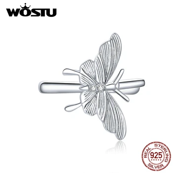 

WOSTU 1 pcs 925 Sterling Silver Ear Cuff Clip Earrings without Piercing Butterfly Clip On Earrings Women Fashion Jewelry CTE353