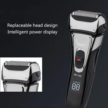 

1Set Men Electric Shaver USB Rechargeable Electric Razor Wet Dry Beard Trimmer