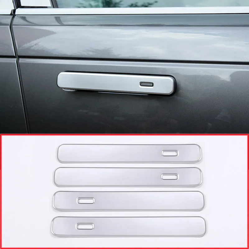 

For Land rover Range Rover VELAR 2017 2018 ABS Matte Silver Exterior Door Handle Trims Car Accessories 4pcs