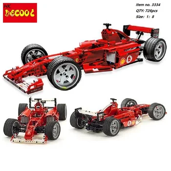 

Decool Formula F1 Racing Car 1:10 Model 3334 726pcs action figure toys Bricks toys for Children LPS for legoes technic Ferrarie