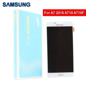 

ORIGINAL 5.5'' Super AMOLED A7 LCD screen For Samsung Galaxy A710 2016 A710F A710H A710M phone display touch screen digitizer