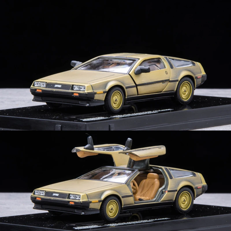 Модель автомобиля DeLorean в масштабе 1:43 металлическая литая и Игрушечная модель