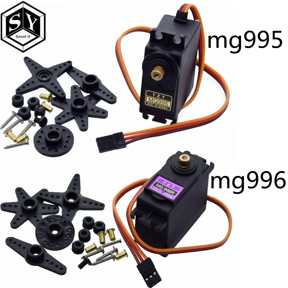Сервоприводы Digital MG995 MG996 сервопривод металлическая Шестерня для Futaba JR моделей