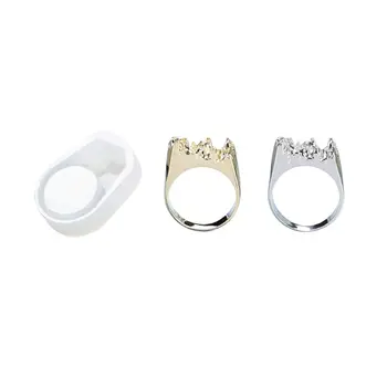 

3 Pcs/set UV Crystal Epoxy DIY Ring Silicone Mold Broken Mountain Modeling Creative Handmade Material 634D