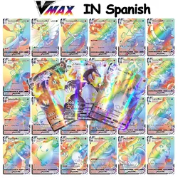 Cartes Pokemon TAG en espagnol TEAM GX VMAX V, entraîneur d'énergie brillante, Collection de combat, jeu Castellano Español, jouet 