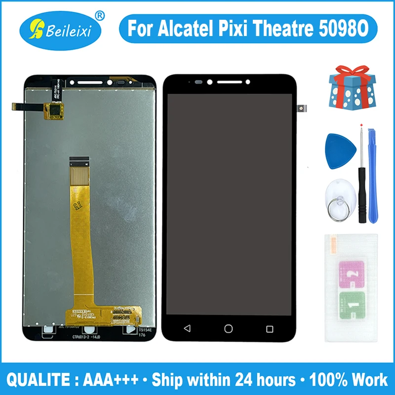 Для Alcatel Pixi театр 5098O ЖК-дисплей Дисплей + кодирующий преобразователь сенсорного