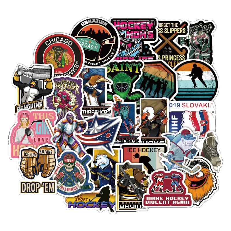 50PCS/set Super Cool Field Hockey Sticker Waterproof For Luggage Suitcase PC Laptop Phone Motorcycle Styling Stickers | Игрушки и хобби