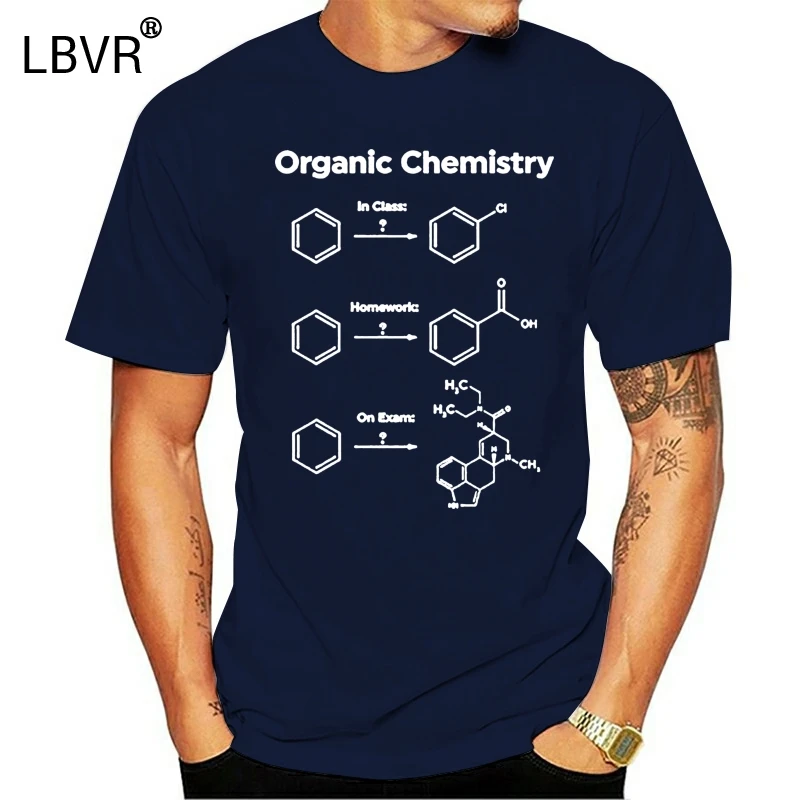 Men Tshirt Funny Organic Chemistry T Shirt Gift For Women Men Classic T  Shirt Printed T-shirt Tees Top - T-shirts - AliExpress
