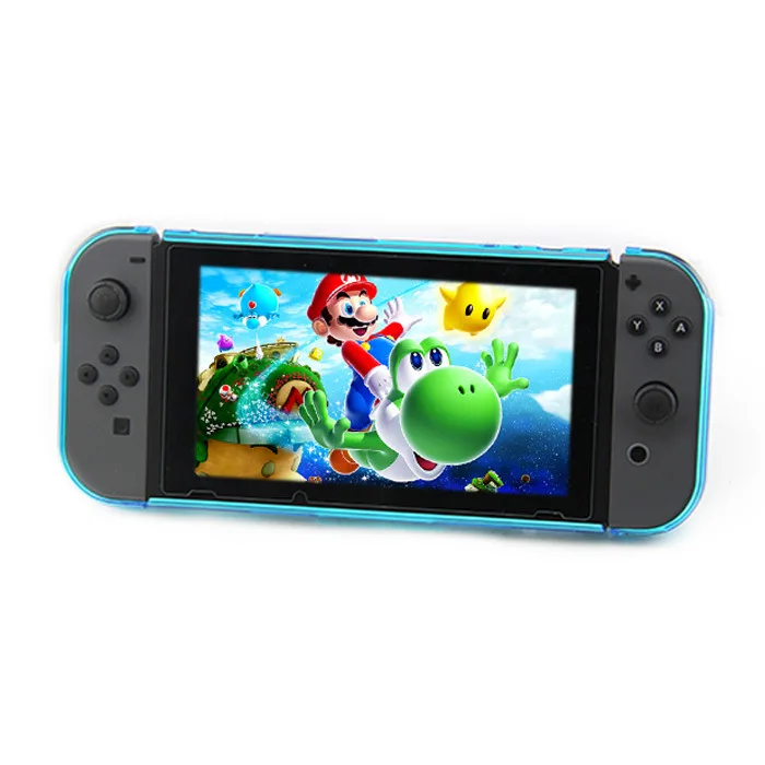 Nintendo NS Защитный чехол переключатель комплект из двух предметов, с украшением в виде кристаллов чехол прозрачный Твердый чехол для