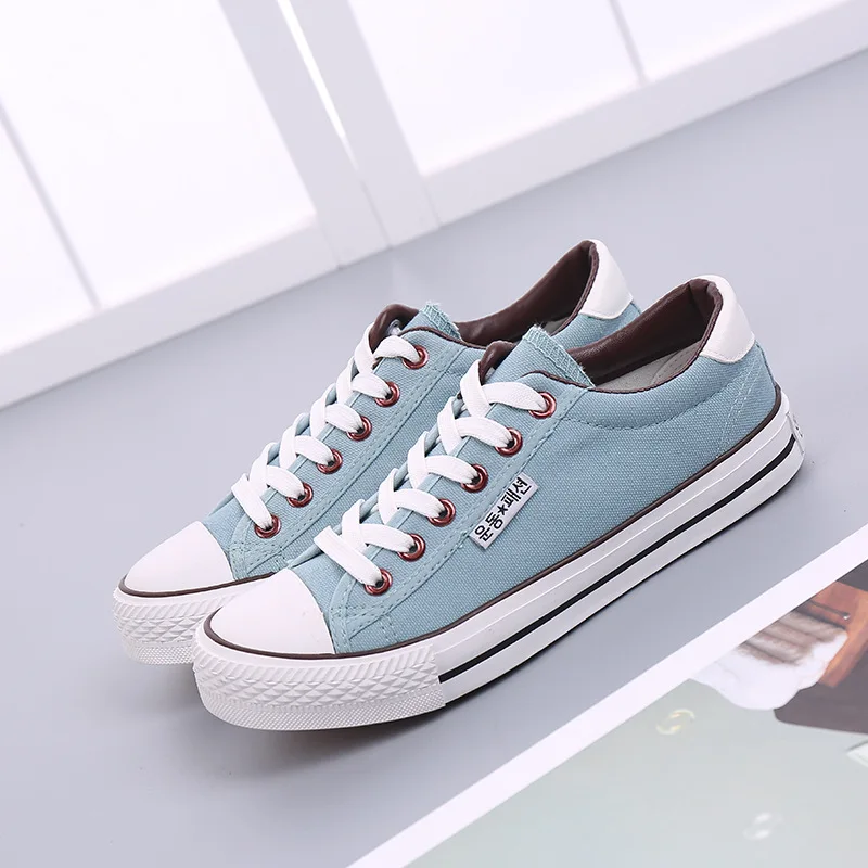 

2020 new spring and summer Lace Up Casual Comfortable Chic Sneakers New for Female Students classic Women Canvas Shoes J13-92