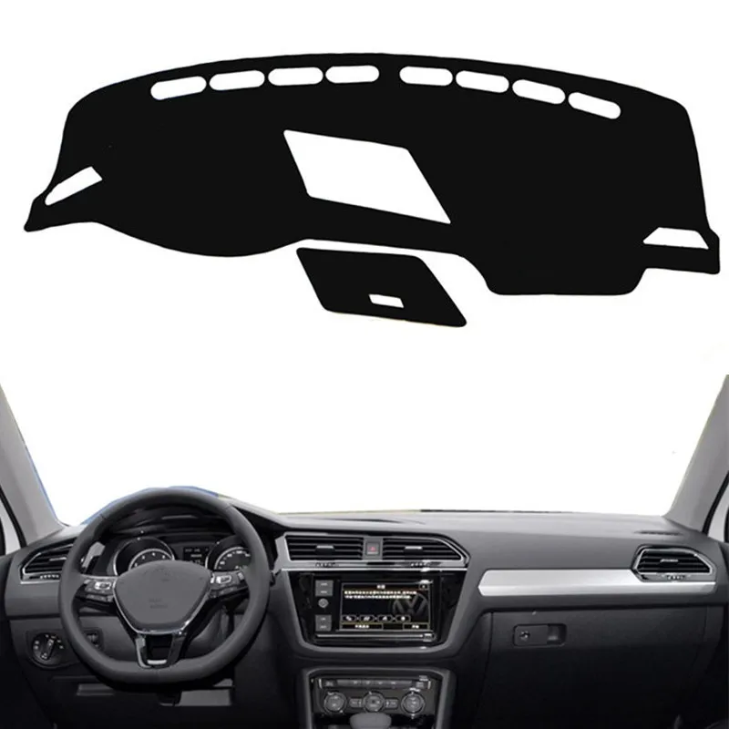 

For Volkswagen VW Tiguan 2016 2017 2018 2019 Dashboard Cover Mat Pad Dashmat Sun Shade Instrument Carpet Protect Car Accessories