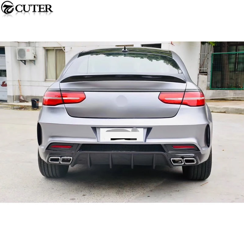 W292 GLE Coupe GLE63 TC стиль широкий автомобильный комплект кузова из углеродного волокна PP передний бампер задний бампер капот двигателя для Benz W292 GLE Coupe