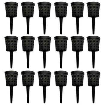 

50pcs Fertilizer Baskets with Lid Portable Plastic Fertilizer Box Bonsai Fertilizer Container