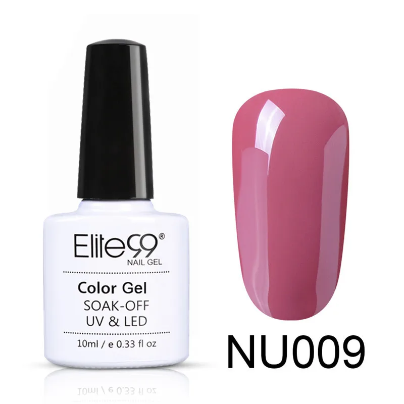 NU009 Elite99 Гель-лак для ногтей, 10 мл, гель телесного цвета, базовый гель, гибридный гвоздь, блестящий Гель-лак для лаки для ногтей - Цвет: NU009