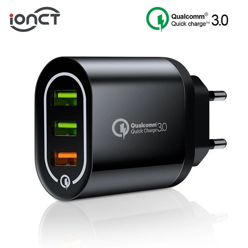 IONCT универсальное 18 Вт qc 3 0 4 USB настенное быстрое зарядное устройство для Iphone EU