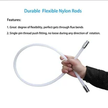 Инструмент развертки камин нейлоновая сушилка Промышленного Типа воздуховод очистки Практичный Прочный дом с 6 стержней поворотный чайник