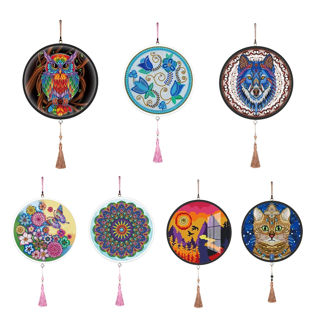 

5D DIY Diamond Painting Paintings Special Shape Full Drill Diamond Embroidery Home Decor With Tassels DIY Craft Christmas Gift