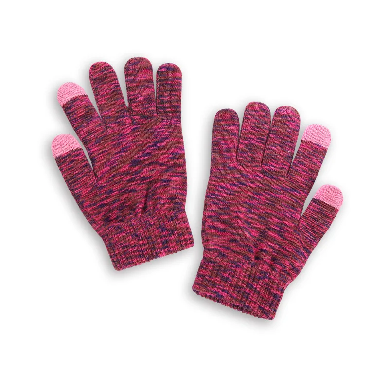 Женские вязаные перчатки зимние теплые эластичные вязаные перчатки теплые варежки для сенсорного экрана смартфона