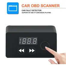 OBD2 Bluetooth автоматический сканер OBD музыкальный плеер 2 в 1 fm-передатчик Bluetooth MP3-плеер Поддержка tf-карты лучше, чем elm327