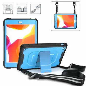 

Case for iPad Mini 1 2 3 7.9 inch Kids Safe Shockproof Fall prevention Shoulder Strap PC+TPU Tablet Shell Stand Cover Funda+pen