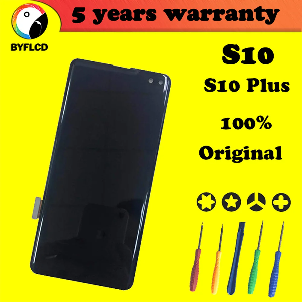 Оригинальный AMOLED S10 ЖК-дисплей для SAMSUNG Galaxy G973 G973F Plus G975 G975F с Dead Point дисплей